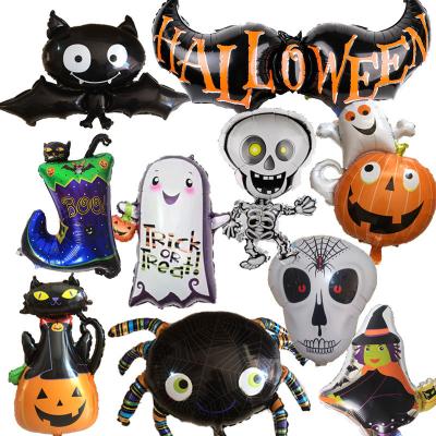 China Halloween Foil Balloon Set Bat Spider Pumpkin Movie Balloon Ghost Festival Decorations Layout Aluminum Foil Balloon / for sale