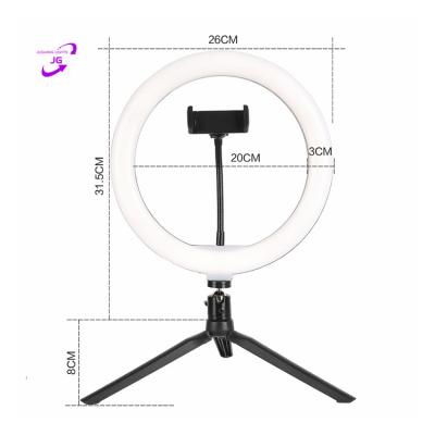 China Mini Mini Tripod Christmas Light Set LED Ring Light Equipment with Stand 10 inch for sale