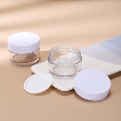 China Durable PET Cream Jar Logo Customized Plastic Containers For Cosmetic Products for sale