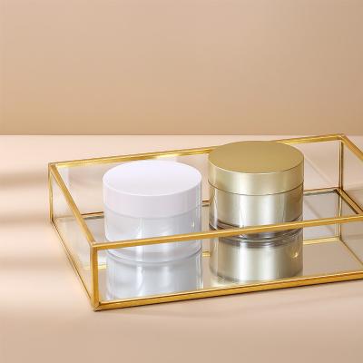 China Large Capacity Thick Wall Cosmetic Jar White Cream Jar For Beauty Products for sale