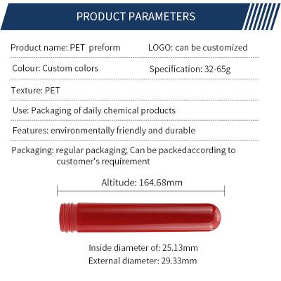 China High Elasticity Transparent PET Preform Bottle For Chemical Industries for sale