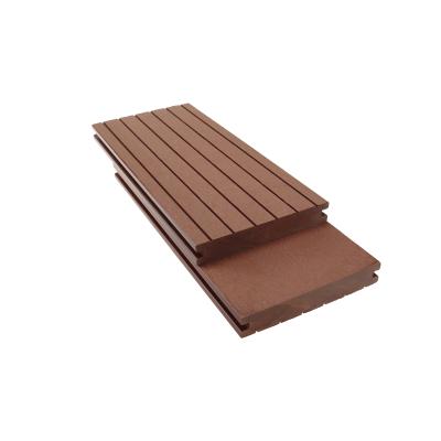 China Contemporary waterproof composite wpc solid decking exterior recycled engineered flooring for sale