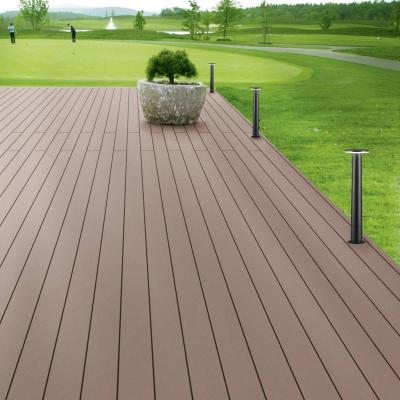 China Contemporary anti termite wpc terrace flooring outdoor WPC decoration boards plastic outdoor deck flooring for sale