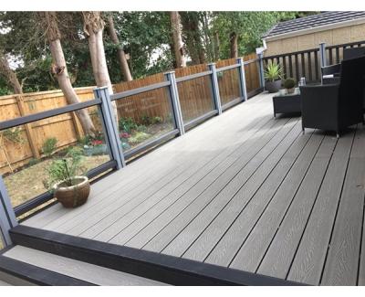 China Modern Waterproof Wooden Decking Teak Wood Plastic Composite Decking Wpc Decking With Deep for sale