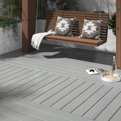 China Contemporary high quality wpc hollow decking coextrusion outdoor decking reclaimed wood plastic flooring for sale