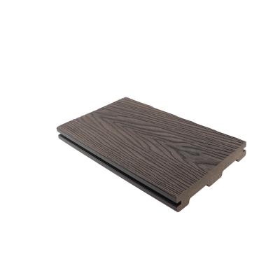 China Modern Anti-UV wood grain surface wpc co-extrusion decking for sale