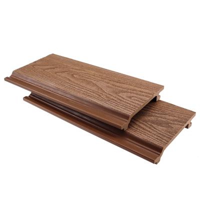 China Contemporary Waterproof PE Film +Wooden Pallet Garden Decorative Wpc Wall Panels for sale