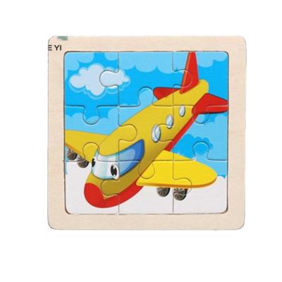 China 2020 Wholesale Creative Children Wooden Educational Toys Developing Jigsaw Jigsaw Toys Jigsaw Plane/Intelligence Cartoon Cow Educational Puzzle for sale