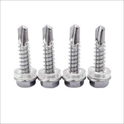 China Building Construction Fastener China Factory Drill Tail Screw Fixed Color Drill Iron Plate Steel Hexagonsl Screw For Metal Roofing Used for sale