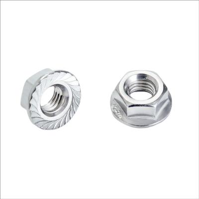 China Heavy Industry Hexagon Flange Nut Carbon Steel Grade 4.8 Electro Fastener Wholesale Chinese Manufacturers for sale