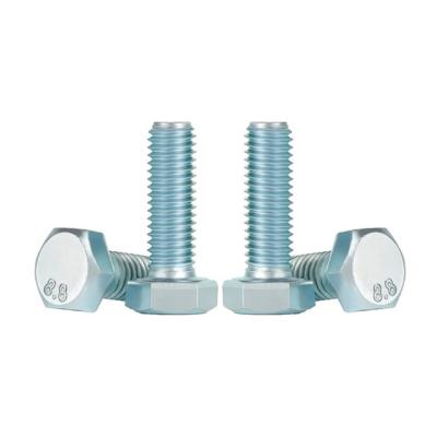 China Steel hex bolts din931 din933 galvanized for sale