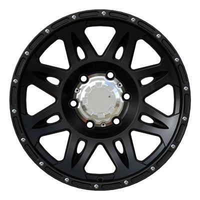 China TS1981188 17*9.0 5*127 6*139.7 8*170 5*130 8*165.1 Aluminum Light Truck Pick Up Truck 4*4 Heavy Duty Off-Road Car Rims Alloy Wheels for sale