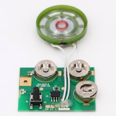 China Eash greeting card touch it sound push button module for programmble card design gift box or voice module top hot for sale