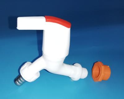 China 20308 Farm Handle Plastic L Type Water Faucet With Hose Connection for sale