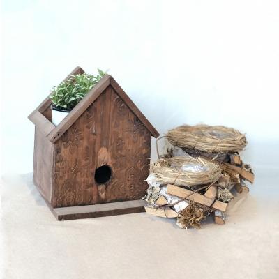 China Cheap Home Decorative Wooden Shape Planter Pot Europe Plant Indoor Flower Pot for sale