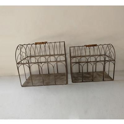 China Sustainable Rectangular Vintage Welded Mesh Wires Large Gabion Mattress Boxes Garden Planters Cages for sale