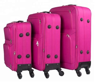 China Travel Trolley Luggage Bag Travel Ladies Suitcase Pink Luggage Bottom Sets for sale