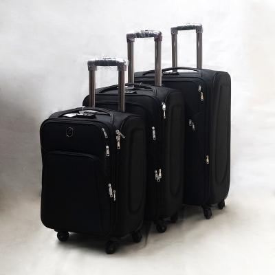 China Trolley Luggage Factory Price Luggage Trolley Travel Bags Set Soft Suitcase For Men for sale