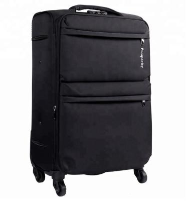 China Factory Bottom Supply Travel Trolley Luggage Soft Cloth Suitcase Luggage Sets Travel Luggage Bags for sale