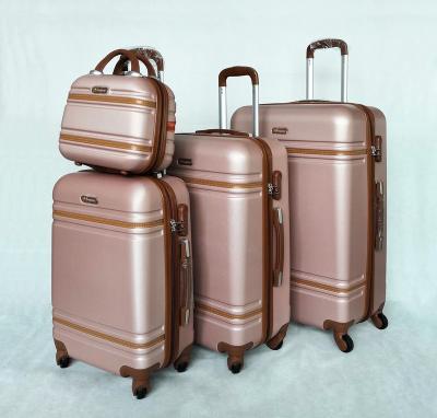 China Factory Price Long Distance Lady's Travel 360 Degree Wheel Plastic Luggage for sale