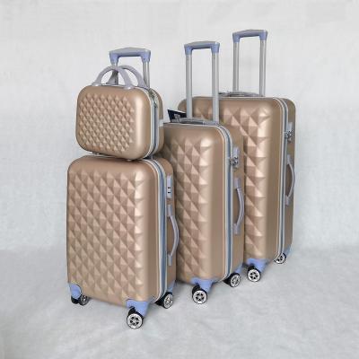 China Hot Sale Long Distance Travel Lady Suitcase 4 Wheel Luggage Set 4 Pcs for sale