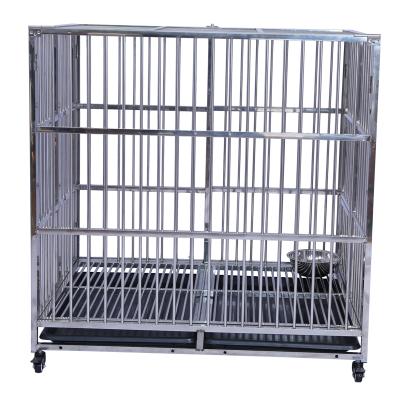 China Viable Collapsible Dog Kennel Cage Pet Stainless Steel Giant Dog Cage For Sale for sale