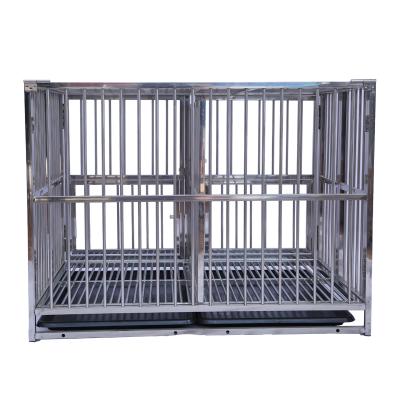 China Custom Viable Large Size Dog Cage Stainless Steel Pet Cage Dog Cage For Sale for sale