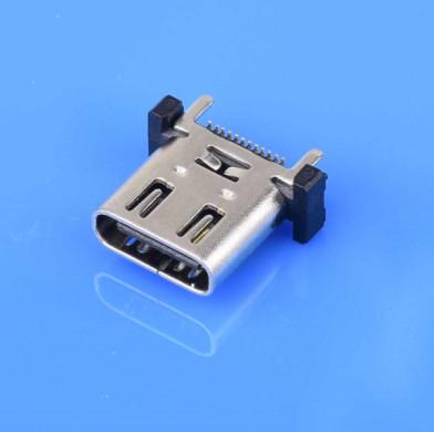 China USB TYPE C Connector  24PIN Usb Socket Connector JAE Type Verticle for sale