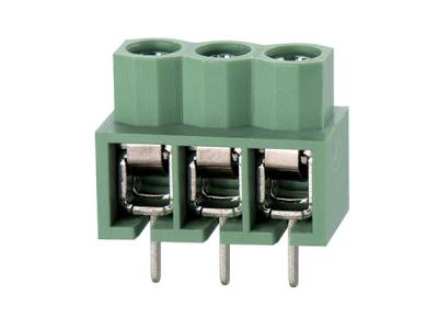 China Punto de inclinación 5.0mm 7.5mm Conector de terminal de PCB vertical Bloque de terminal de tornillo enchufable en venta