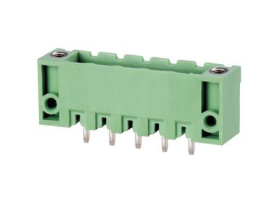 China Green Pluggable Screw Terminal Block 5P Header Support Customerization for sale