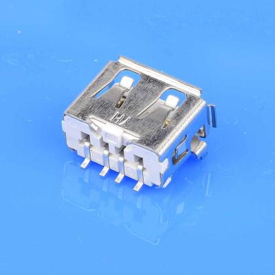 China Alinta USB 2.0 Socket 4P Top DIP SMT PCB USB Connectors For Powerbank for sale