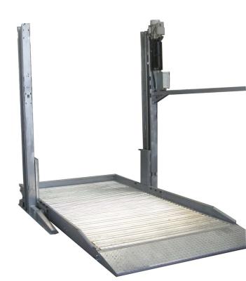 China 2 Level Two Post Garage Car Lift Cheap Hydraulic Smart Parking For Two Cars 3800*1000*870mm for sale