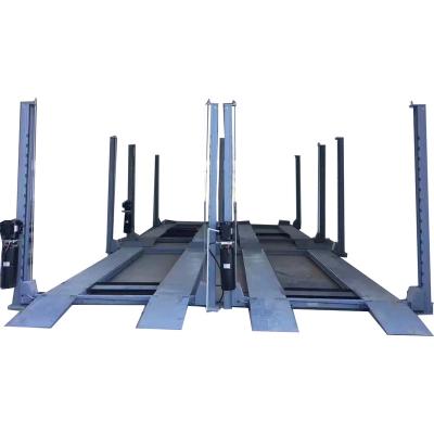 China 8000lb Post Home Garage Security Double Parking Mechanism Four Car Lift 3600kg for sale