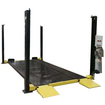 China 4T Parking Load 4 Post Design Car Lift For Two Cars With Electric Control Box 3600kg for sale