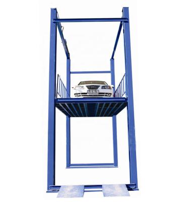 China Car Storage Parking Area Elevator Lift Equipment Home Double Garage 4 Tier Hydraulic Four Post Car Lift 3000kg-5000kg for sale