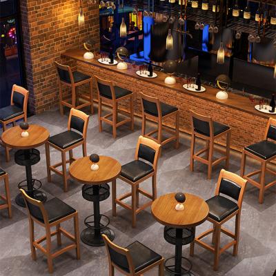 China Retro Industrial Industrial Metal Restaurant Chairs Bar Tables Bar Furniture for sale