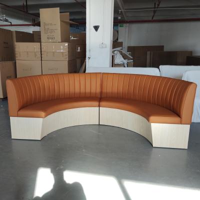 China (SP-KS385) Modern Modern Furniture Wood Can Save Restaurant Sofa Booths Leather Sofa for sale