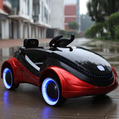 China Ride On Toy Electric Vehicle Four Wheel Lightning With Remote Control Can Sit Men And Women Baby Swing Fill Toy for sale