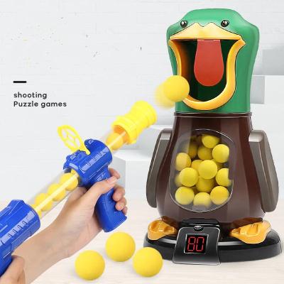 China Electronic Toy Factory Price Light Version Hit Me EVA Aerodynamic Ejection Duck Bullet Soft Bullet Toy Gun for sale