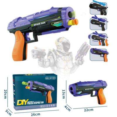 China Electronic Price Launch Toy Factory EVA Bullet Gun Intelligence DIY Assembly Soft Shooting Toy Gun for sale