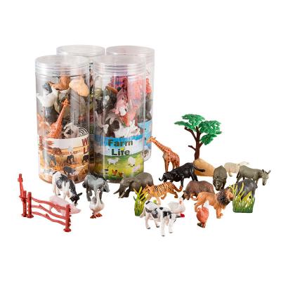 China Simulation Ocean Mini Animal Dinosaur Animal Children's Toy Dinosaurs Bucket Dinosaur Model for sale