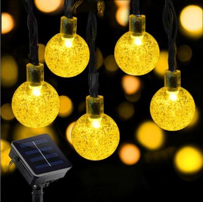 China Commercial Solar Crystal Ball 6M/10M Solar Lamp Power LED Fairy Lights Garden Christmas Decor Use 30/50 LEDs For Outdoor for sale