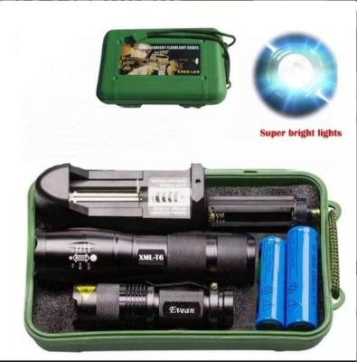 China Zoomable Tactical Led Bicycle Torch XML-T6 + Mini Torch Water Torch Q5 Waterproof Zoomable Flashlight Bicycle Flashlight for sale