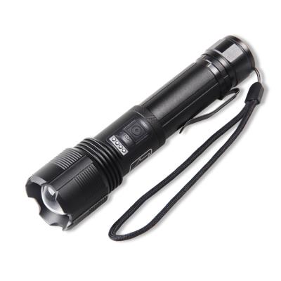 China Zoomable Led Zoomable Light High Lumen Most Powerful XHP70 Hunting Torch 3000lm USB Aluminum Bottom Rechargeable Flashlight for sale