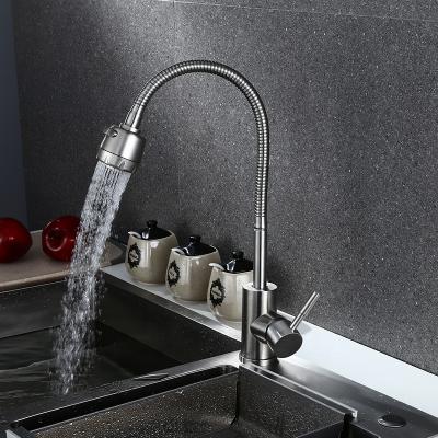 China 2021 Water Faucet 304 Stainless Steel Modern Kitchen Faucet kichen Brass Kitchen Mixer Taps Sink Faucets for sale