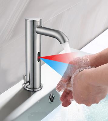 China Sense Faucets Touchless Automatic Infrared Faucet Bathroom Basin Faucet Motion Sensor Smart Electric Water Taps Sensor Automatic Faucet for sale