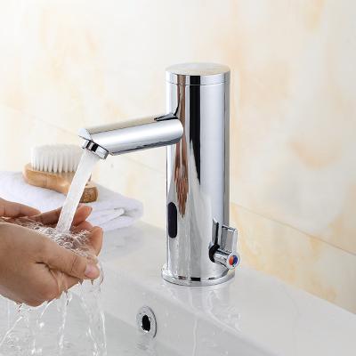 China Sense Faucets Touchless Automatic Faucet Bathroom Basin Faucet Motion Barthroom Sensor Electric Water Taps Sensor Automatic Faucet for sale