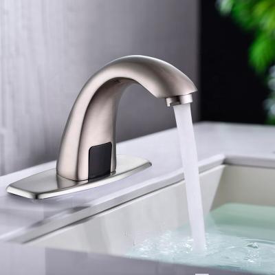 China Sense Faucets Sensor Faucet Automatic Bathroom Faucet Basin Faucet Electric Motion Sensor Taps Intelligent Basin Faucet Automatic Sensor for sale