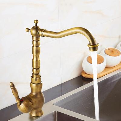 China Modern kichen faucets kitchen faucet 2022 water metered faucet antique bronze kitchen sink mixer taps brass mixer taps for sale