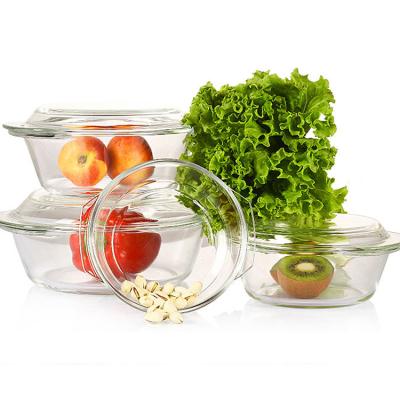 China Sustainable Cheap Heated Borosilicate Fruit Bowl Eco-friendly Crystal Glass Fruit Bowl Small With Cover for sale